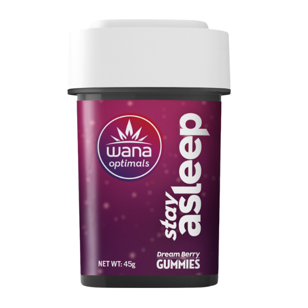 Wana Optimals Gummy 10pk / Stay Asleep Dream Berry 10mg D9 20mg CBD 10mg CBG 10mg CBN